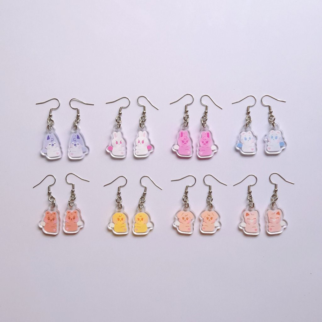 SKZOO Angels Acrylic Earrings
