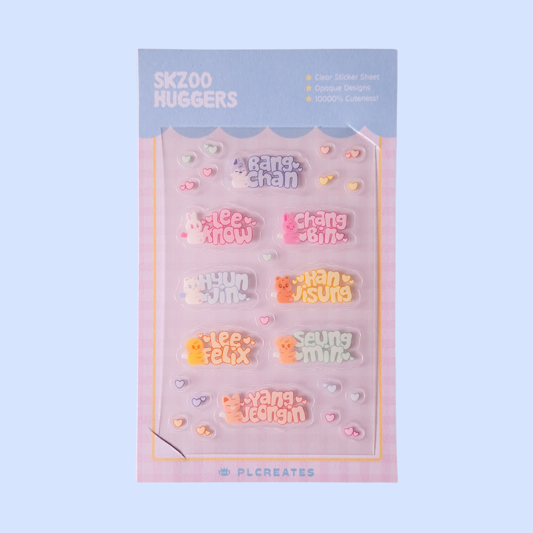 SKZOO Cafe & Huggers Clear Deco Stickers [ONHAND]