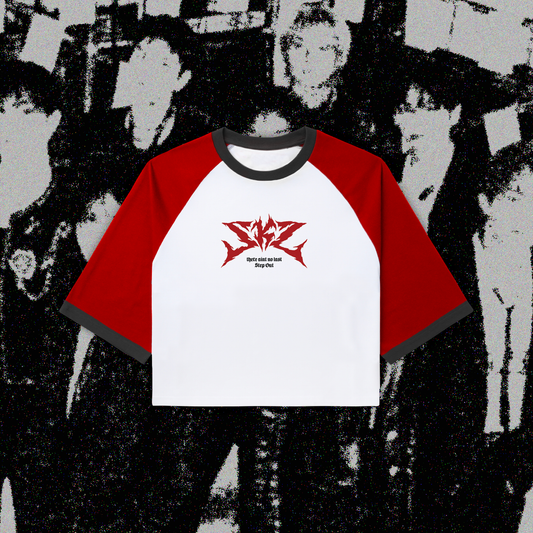 Stray Kids Embossed Raglan Crop Top [Long DOP]