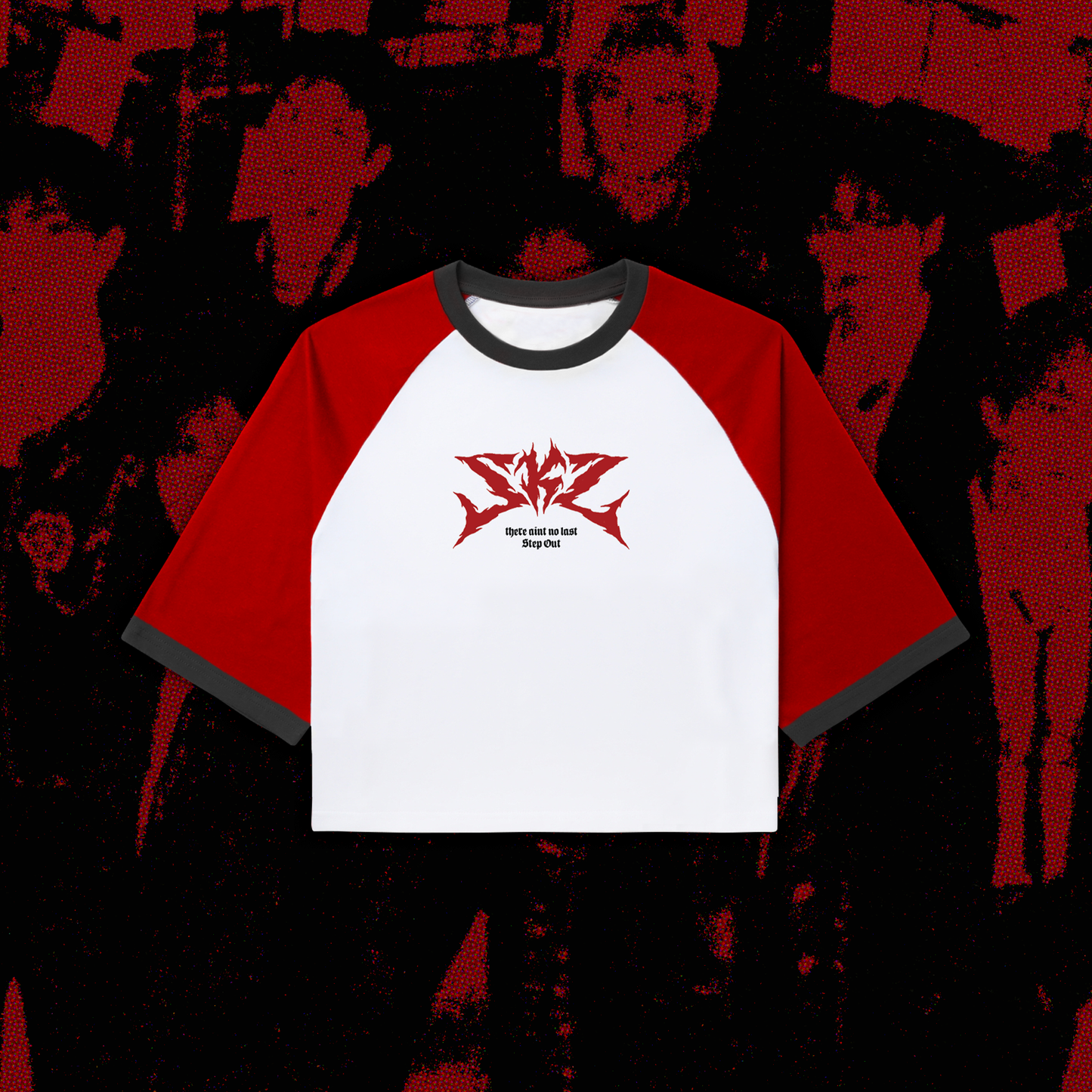 Stray Kids Embossed Raglan Crop Top [PAYO]