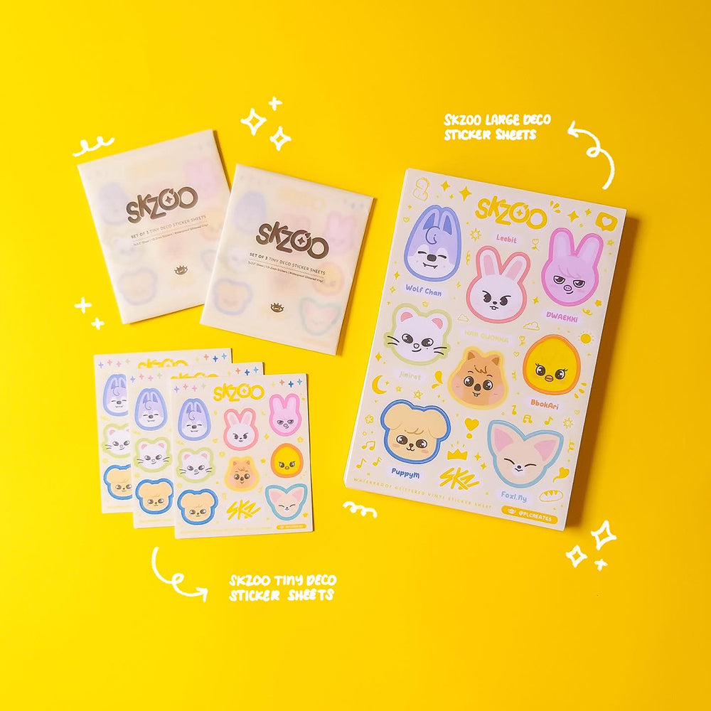 SKZOO Large & Tiny Sticker Sheets [PREORDER]